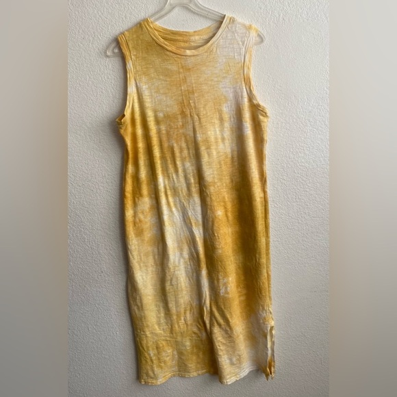 💥Universal Thread Yellow Tie-Dye Sleeveless Dress M - Picture 5 of 12